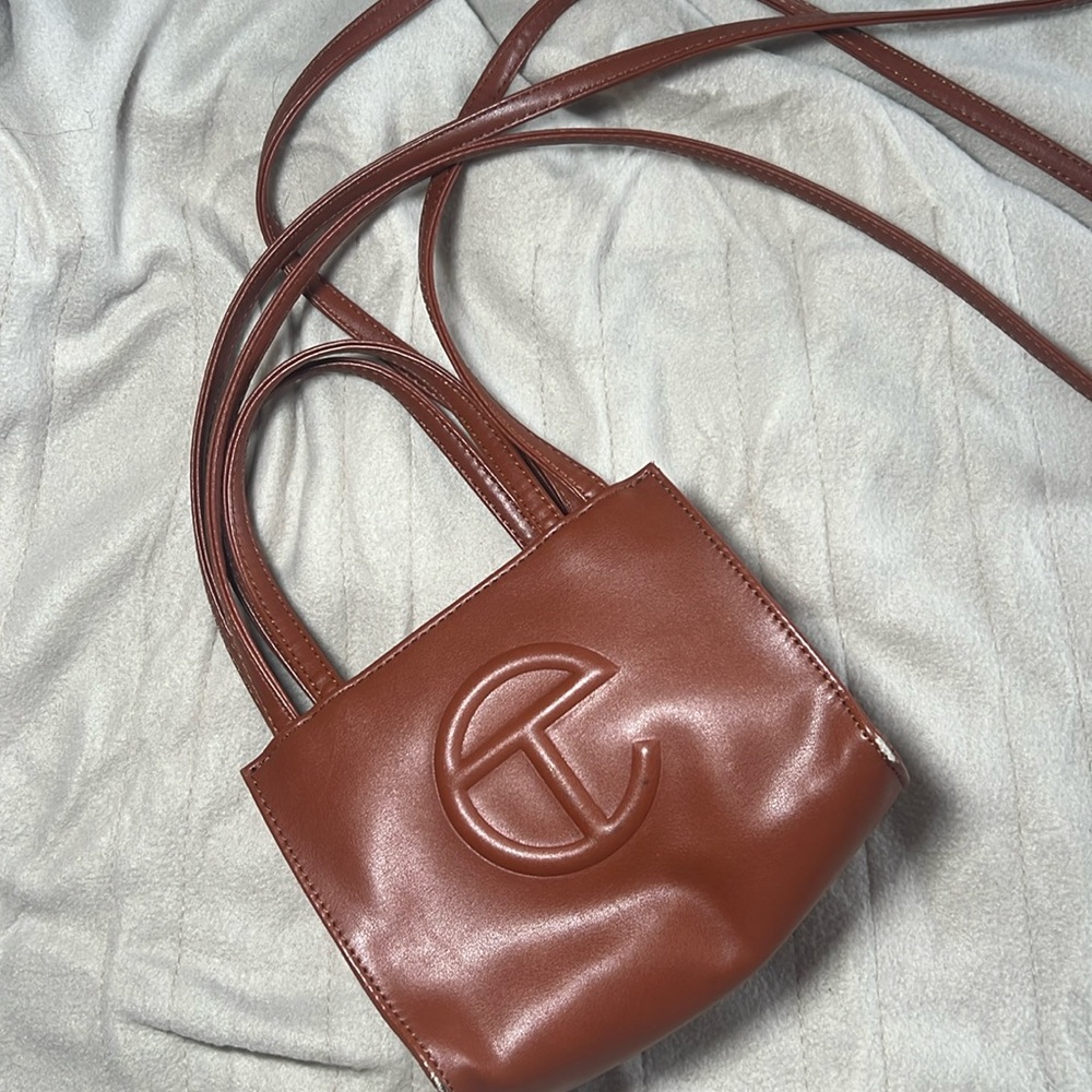 Telfar “Tan” small shopping bag